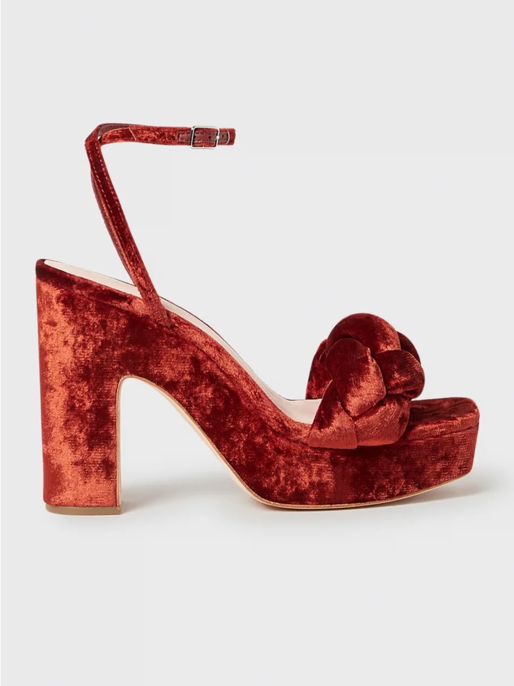 Loeffler Randall Fae Puffy Braided Platforms in Spice